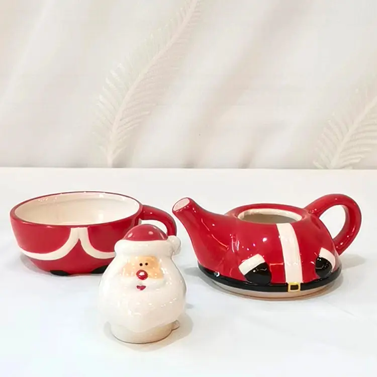 jiashun Santa - Shaped Dolomite Ceramic Teapot Exporter, Exporters