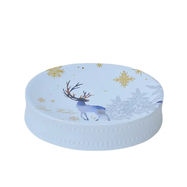 jiashun Christmas Reindeer Snowflake Ceramic Bathroom 4-Piece Set Exporter, Exporters