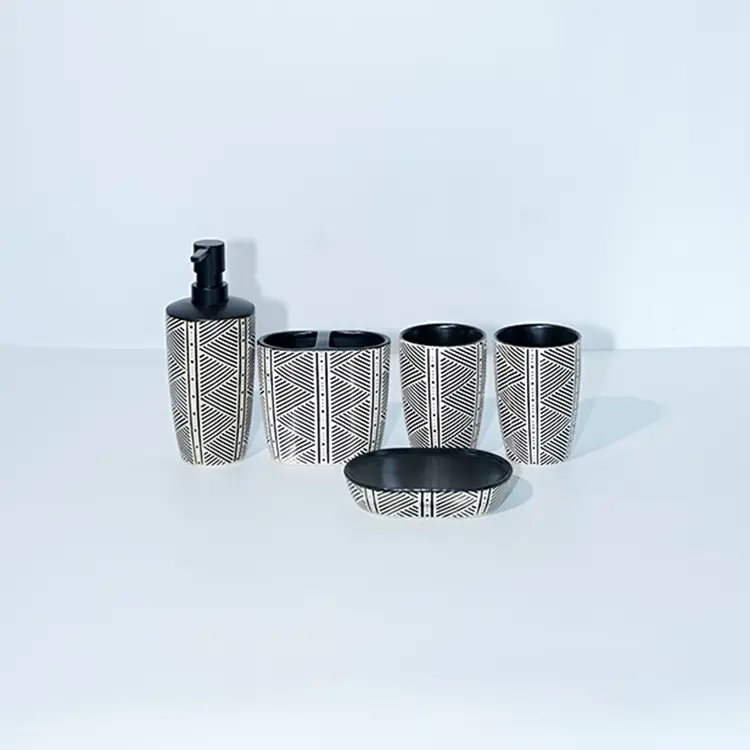 Wholesale Factory Direct Wholesale Bathroom Accessories Set Cheap 5 Pcs Bathroom Sink Set Company, Companies