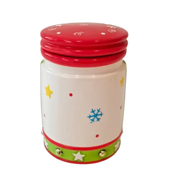 ODM Christmas Snowman - Patterned Dolomite Storage Jar Supplier, Exporter