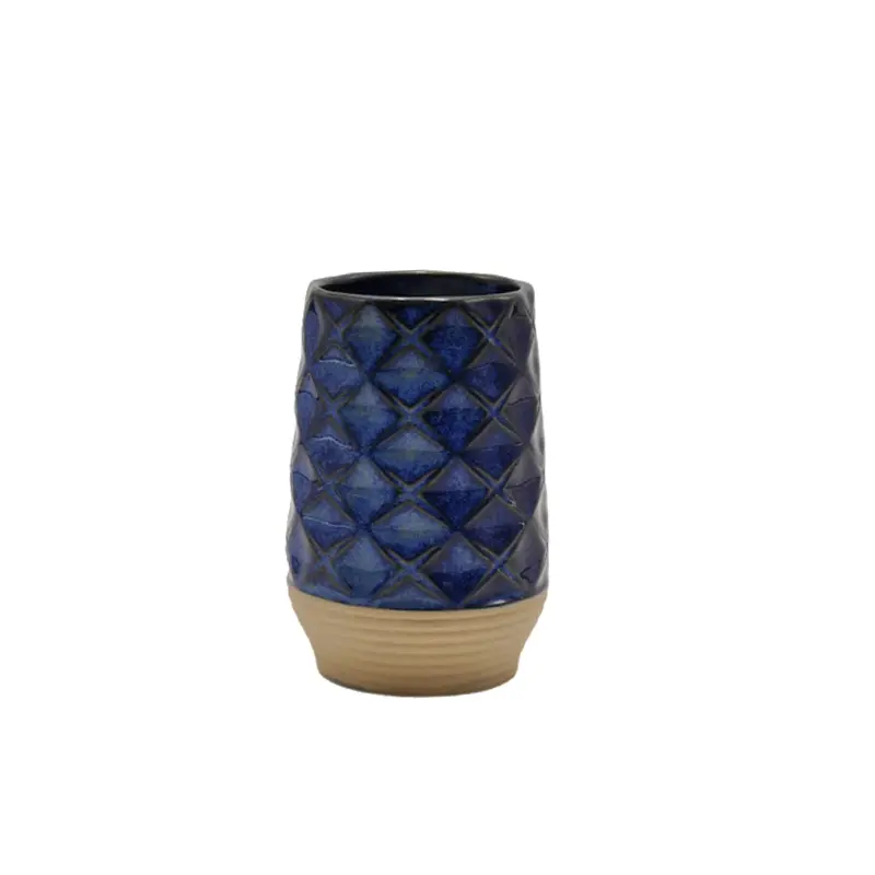 jiashun Navy Blue Embossed Stoneware Bathroom 5 - Piece Set Manufacturer, Exporter