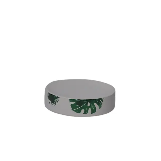 Cheap Tropical Leaf - Printed Dolomite Bathroom 4 - Piece Set Manufacturers, Supplier