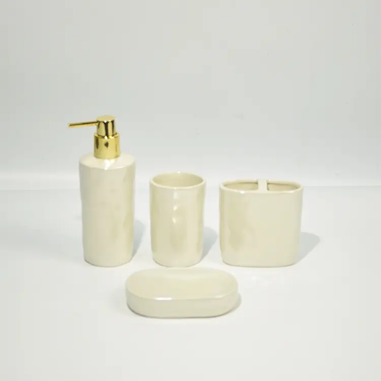 Discount Crisp White Ceramic Bathroom Set (4-Piece) Exporter, Company