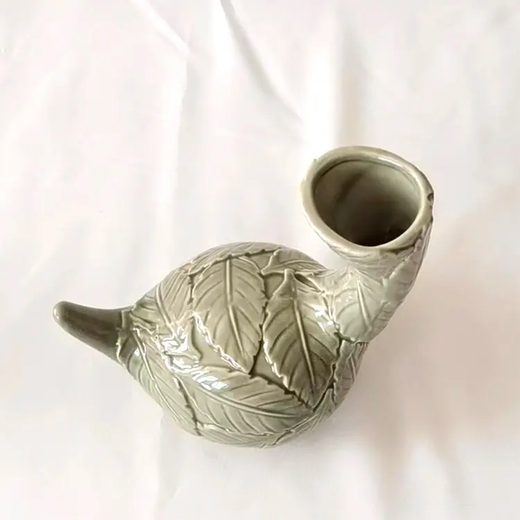 ODM Swan - Shaped Leaf - Embossed Ceramic Vase | Artistic Home Decor Accent Companies, Product