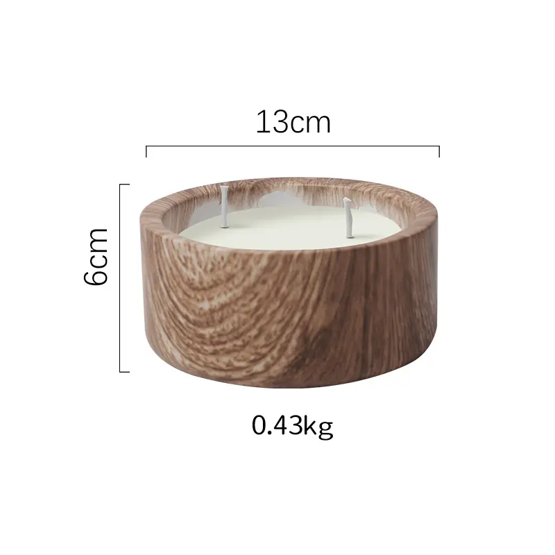 Modern Ceramic Round Candle Holder - Finish 2