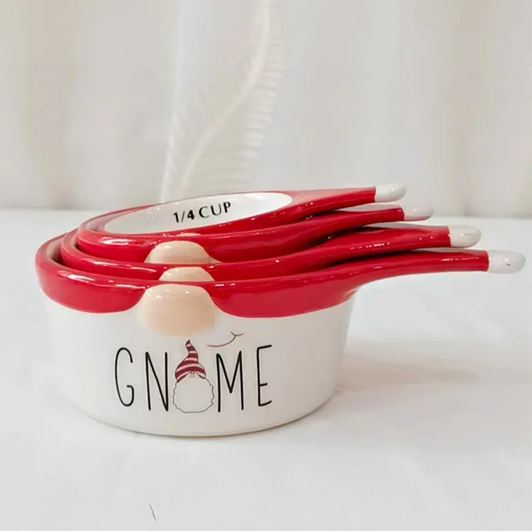 Buy Christmas Gnome - Themed Dolomite Measuring Cups & Bowl Set Exporter, Company