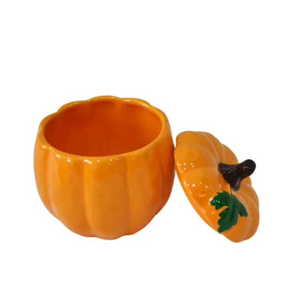 Custom Orange Pumpkin - Shaped Stoneware Bathroom 5 - Piece Set Manufacturer, Factory