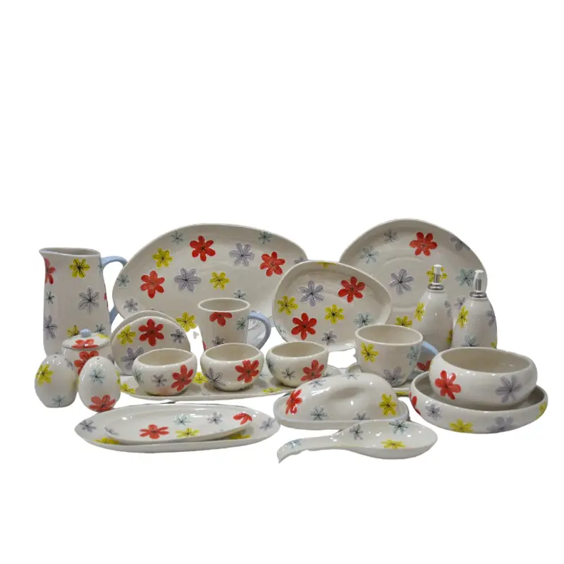 jiashun Spring Themed Hand - Painted Stoneware Dinnerware Set Factories, Exporters