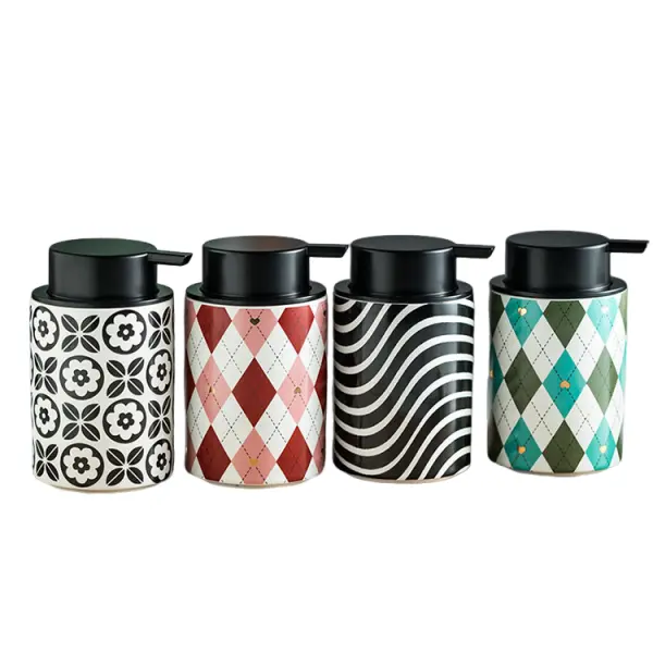 Cheap Vintage Pattern Series Ceramic Soap Dispenser Exporter, Exporters