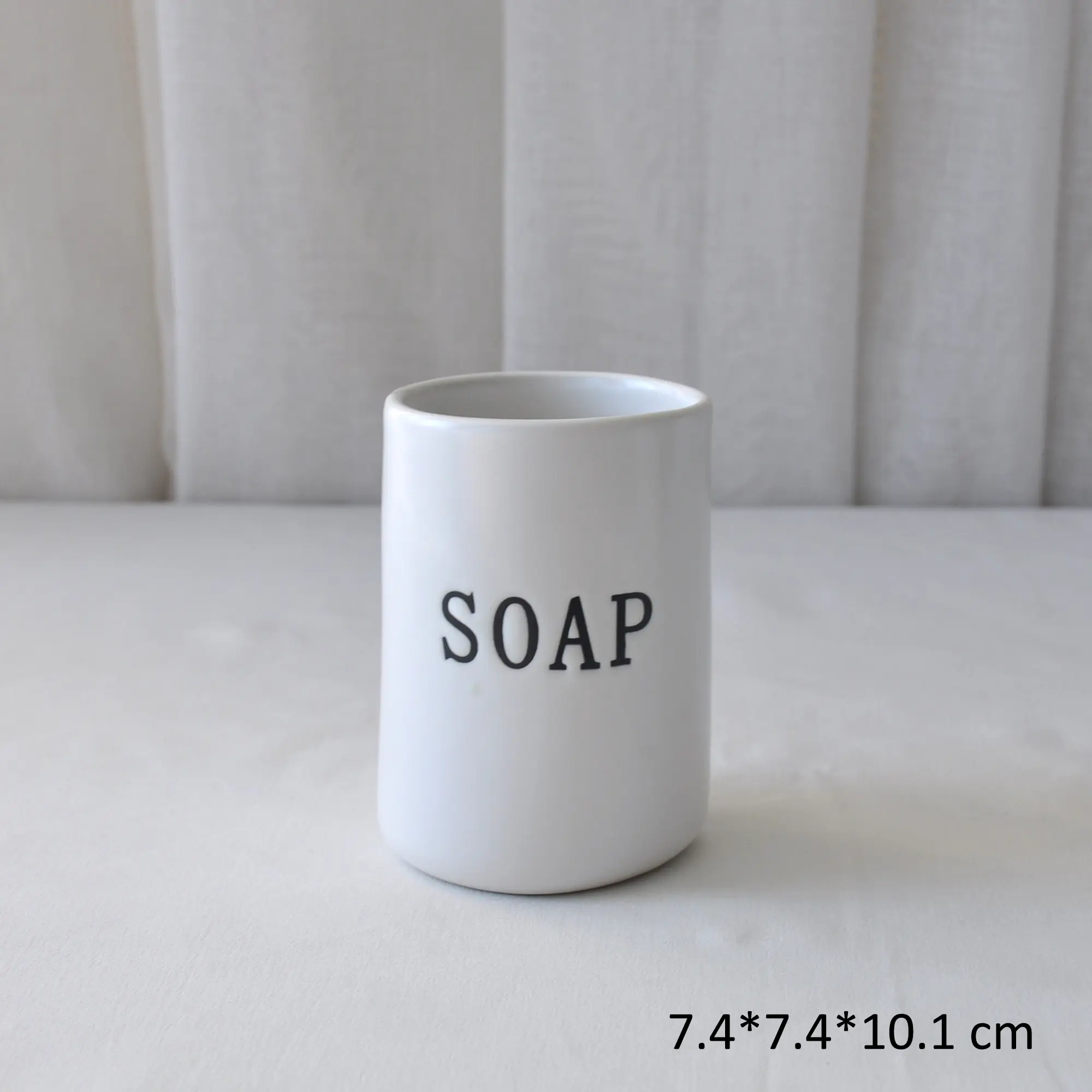 OEM Minimalist White Stoneware Bathroom Accessory Set Supplier, Product
