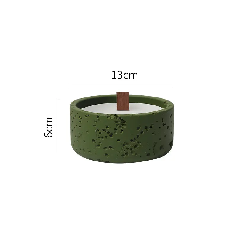 Cement Candle Cup View 1
