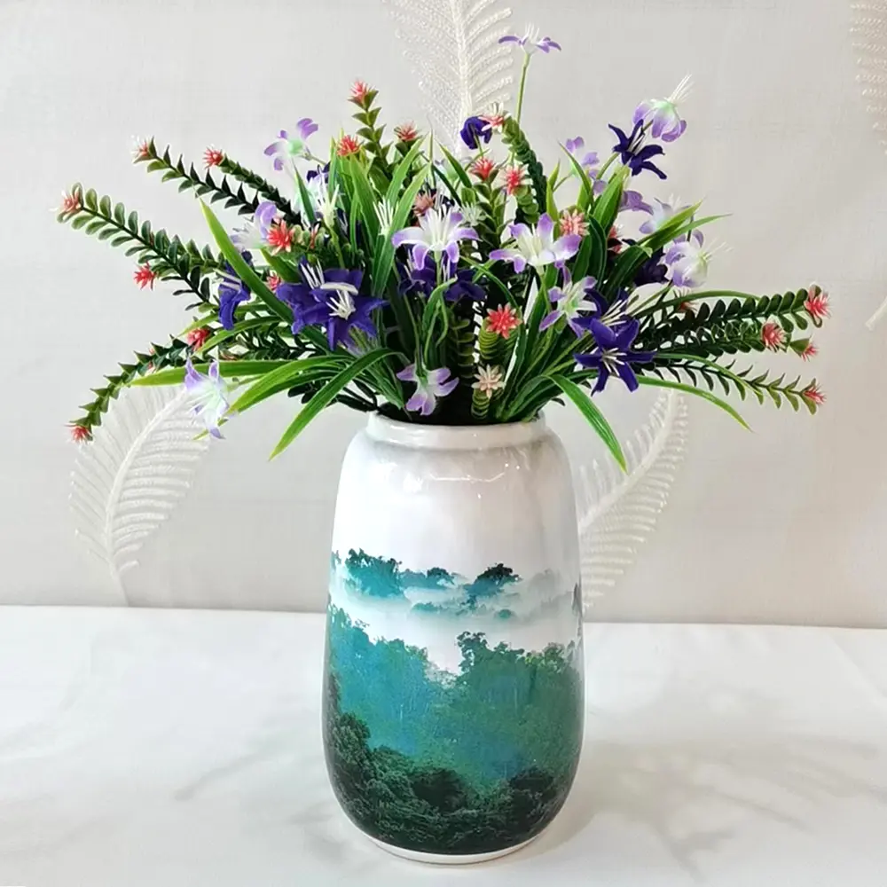 Wholesale Ink Wash Mountain Landscape Ceramic Vase Factories, Companies