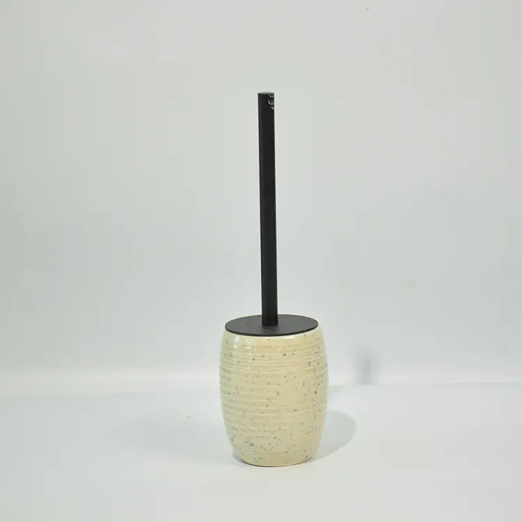 OEM Vintage Cream - Blue Speckled Ribbed Stoneware Bathroom Accessory Set Manufacturers, Suppliers