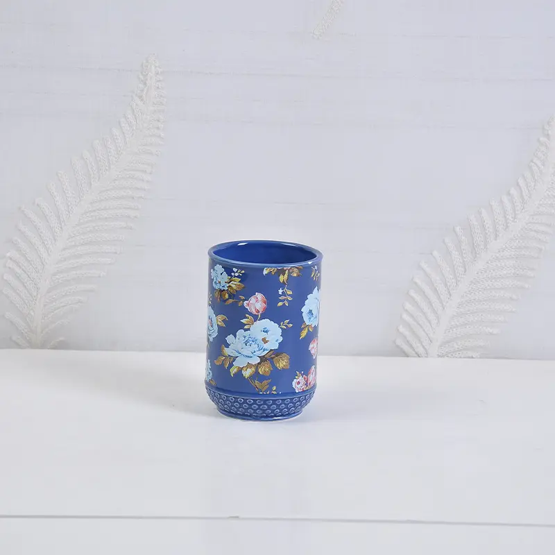 ODM Vintage Floral - Patterned Ceramic Bathroom Accessory Set Manufacturers, Products