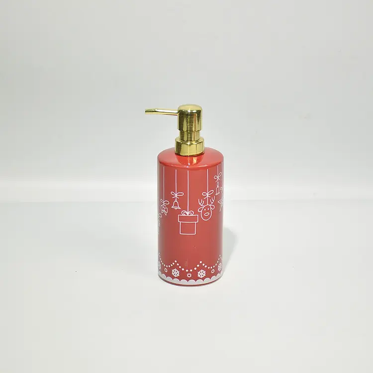 Buy Christmas Red - White Festive Bell & Ornament Ceramic Bathroom Accessory Set Exporter, Companies