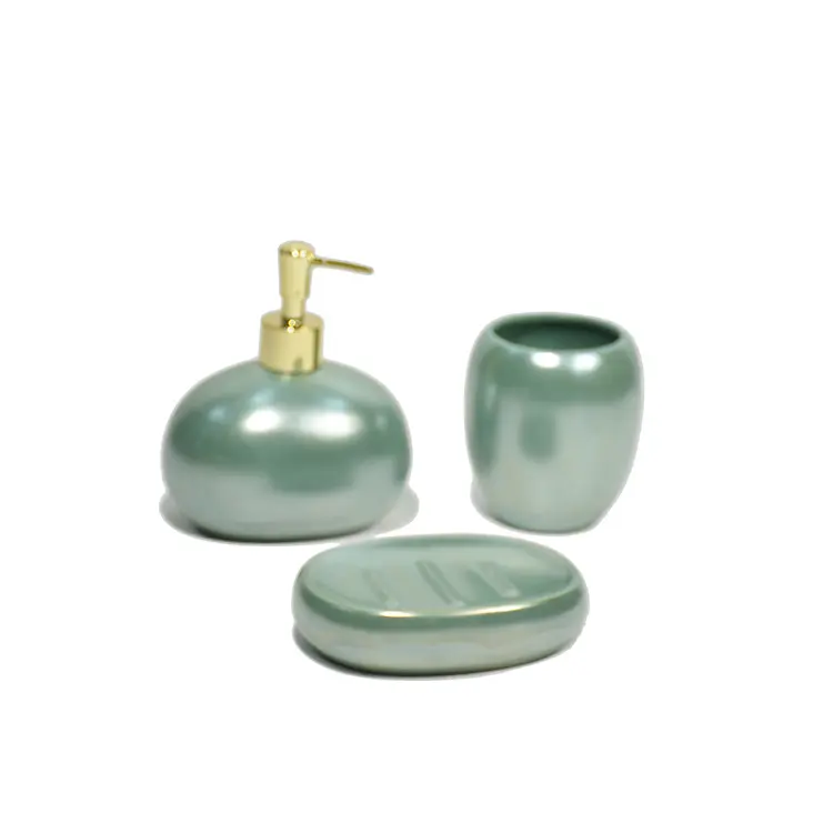 Cheap Green Ceramic Bathroom 3-Piece Set Manufacturer, Manufacturers