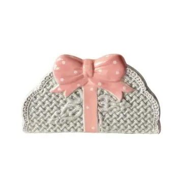 KC810 Ceramic Relief Napkin Holder for Kitchen and Restaurant