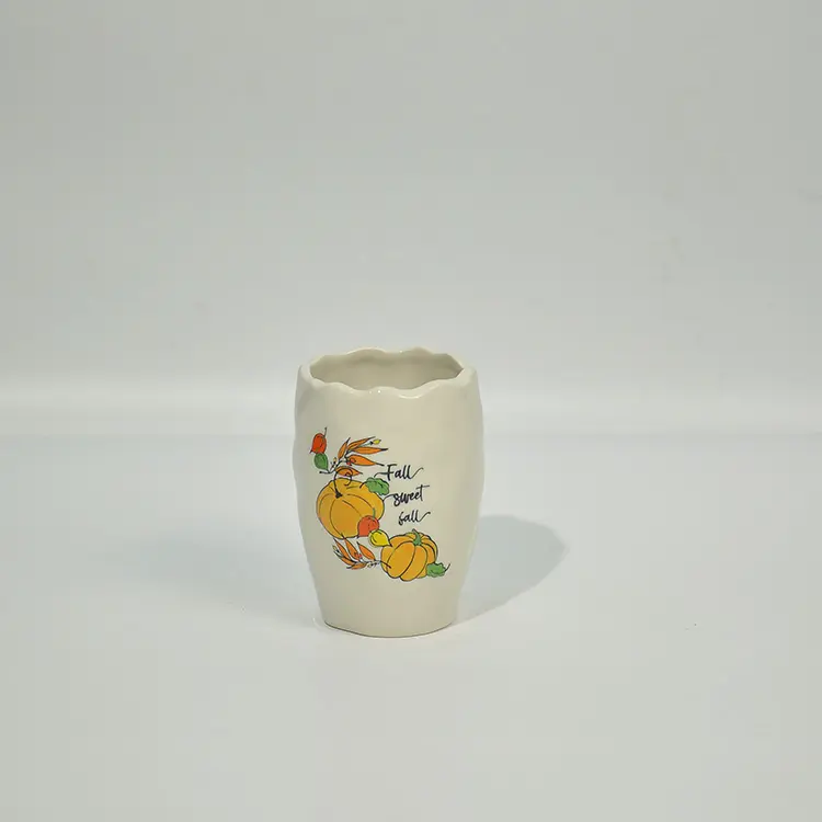 ODM Fall Sweet Fall Pumpkin & Autumn Leaf Ceramic Bathroom 4-Piece Set Exporter, Product