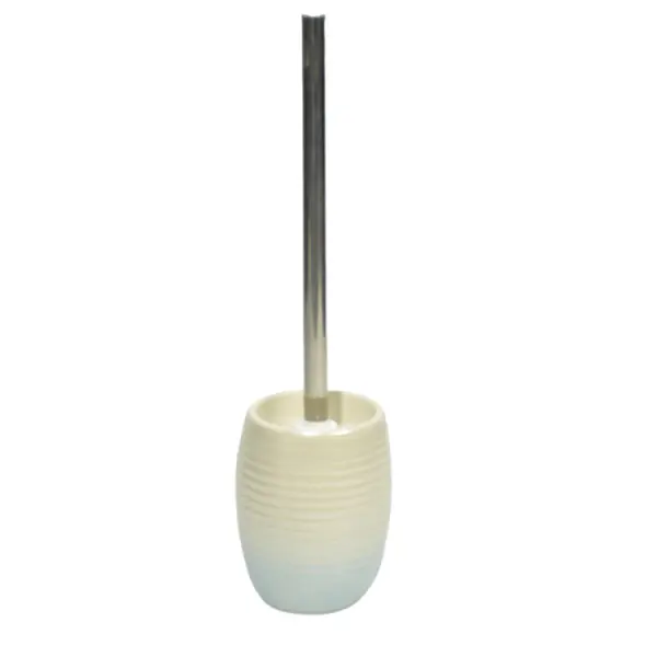 Buy Gradient Blue - White Ribbed Stoneware Bathroom Accessory Set Manufacturers, Supplier