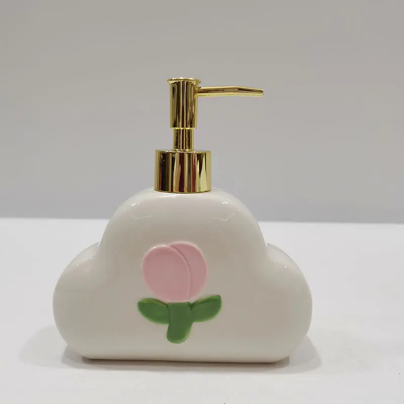 Custom Cloud shaped flower colored lotion bottle Factory, Products