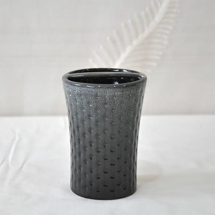 Custom Modern Textured Black Ceramic 4 - Piece Bathroom Set | Sleek Bathroom Accessories Suppliers, Exporter