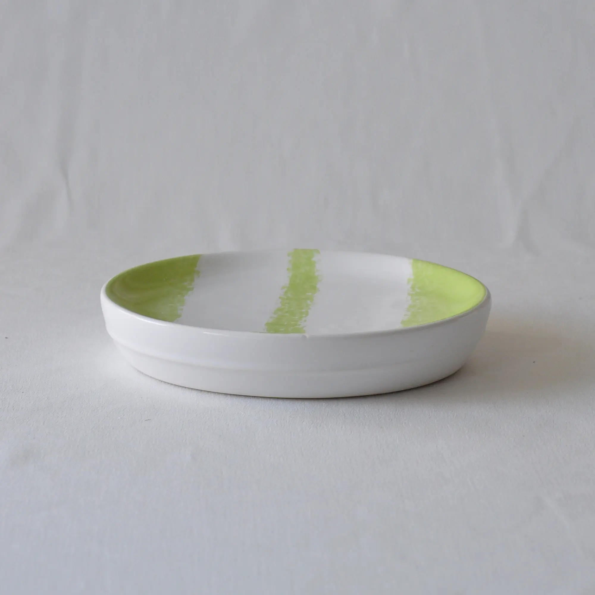 Discount Fresh Green-White Striped Dolomite Bathroom Accessory Set Exporter, Product