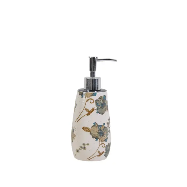Wholesale Vintage Blue Floral - Patterned Ceramic Bathroom Accessory Set Manufacturers, Suppliers