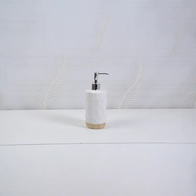 Buy Wabi - Sabi Beige Color - Block Irregular Ceramic Bathroom Accessory Set Exporters, Products