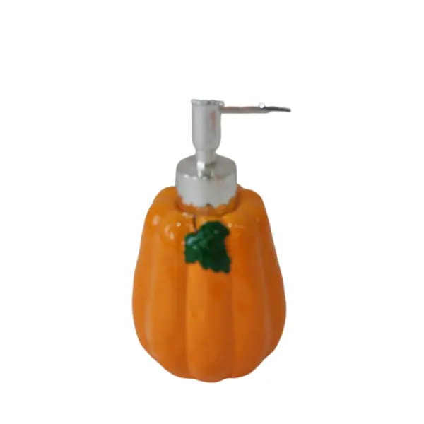 Custom Orange Pumpkin - Shaped Stoneware Bathroom 5 - Piece Set Manufacturer, Factory