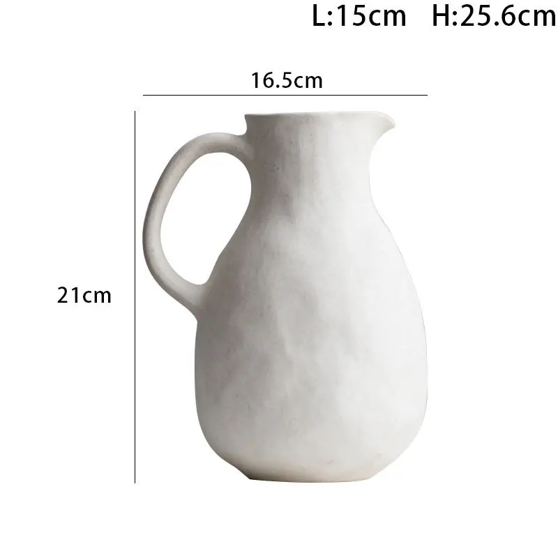 Minimalist Pure White Ceramic Vase