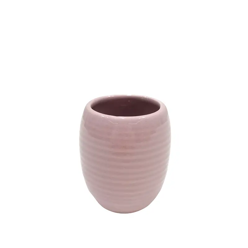 Discount Pink Stoneware Oval Bathroom Accessory Set - 4  Piece Set Company, Companies