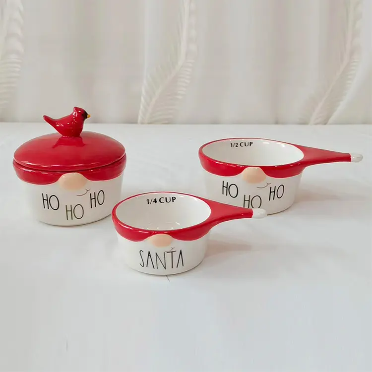 Buy Christmas Gnome - Themed Dolomite Measuring Cups & Bowl Set Exporter, Company
