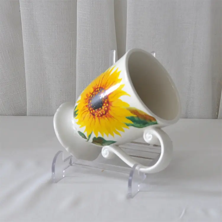 Discount Hand - Painted Floral Pedestal Ceramic Mug Set Suppliers, Product