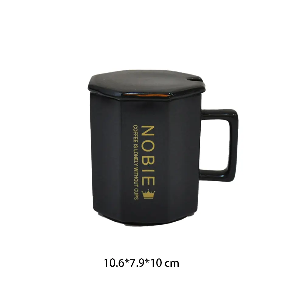 Minimalist Octagonal Ceramic Coffee Mug