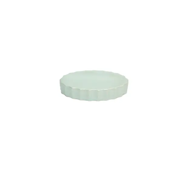 Cheap Light Mint Green Vertical-Ribbed Stoneware Bathroom Accessory Set Factory, Factories