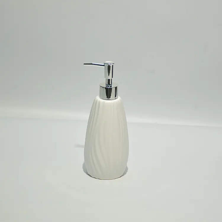 jiashun Modern Minimalist White Ripple-Textured Stoneware Bathroom Accessory Set Manufacturer, Manufacturers