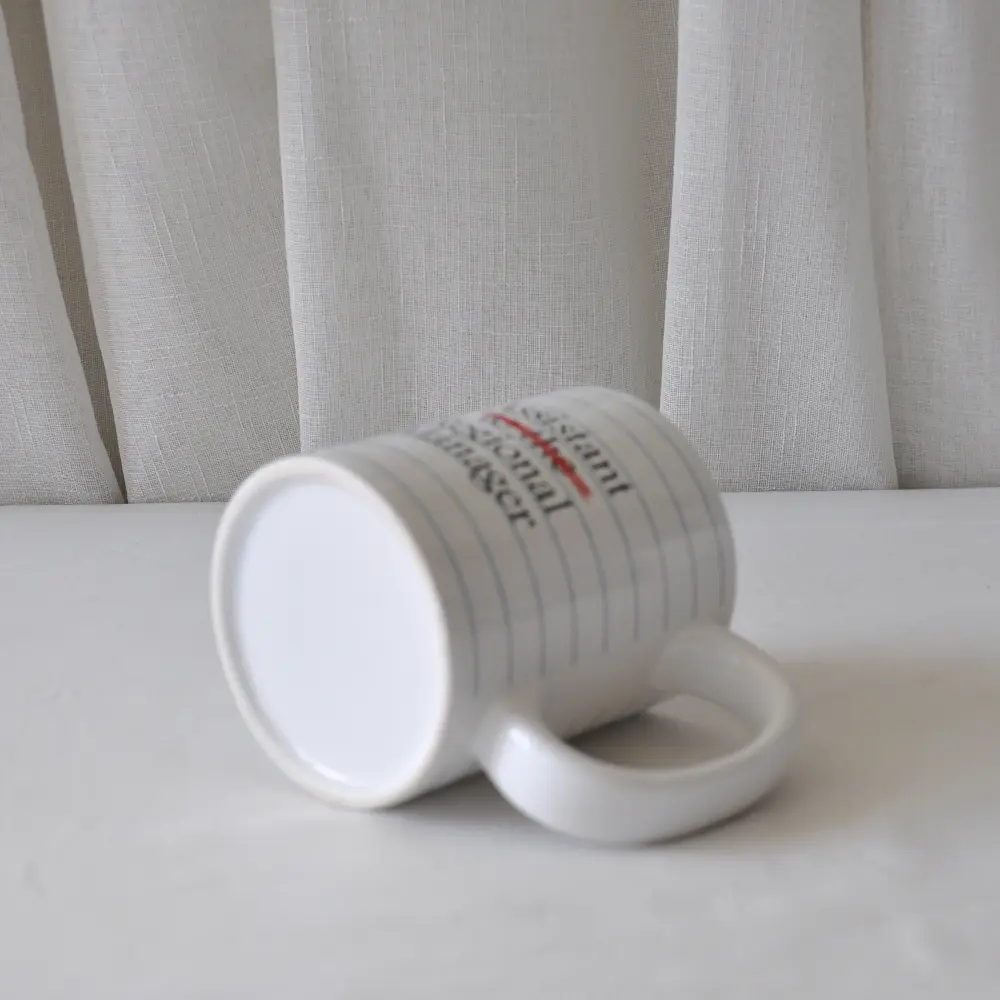 Buy "The Office" Inspired "Assistant to the Regional Manager" Lined Paper Ceramic Mug Suppliers, Exporter