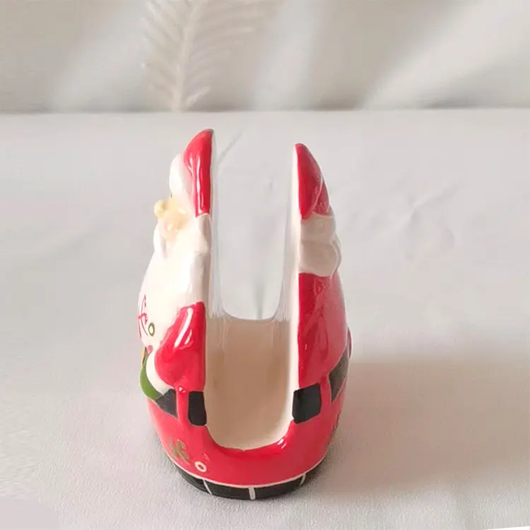 ODM Christmas - Themed Dolomite Set: Santa - Shaped Towel Rail & Snowman - Tree Sugar Jar Companies, Product