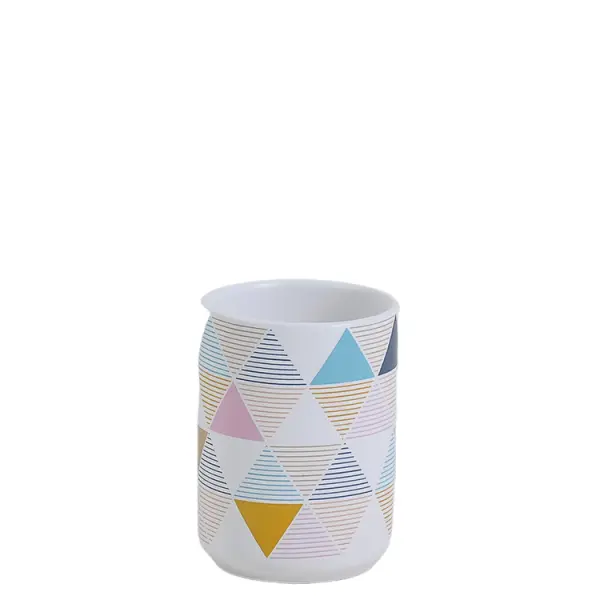 China Colorful Geometric Ceramic Bathroom 6-Piece Set Manufacturer, Factory