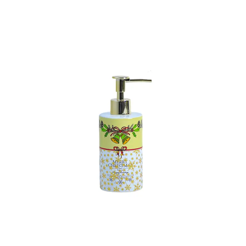 Cheap Yellow - White Christmas Bell & Snowflake Stoneware Bathroom 5 - Piece Set Manufacturer, Products