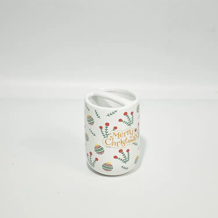 ODM Christmas "Merry Christmas" Red Berry & Bauble Dolomite Bathroom 4-Piece Set Supplier, Suppliers