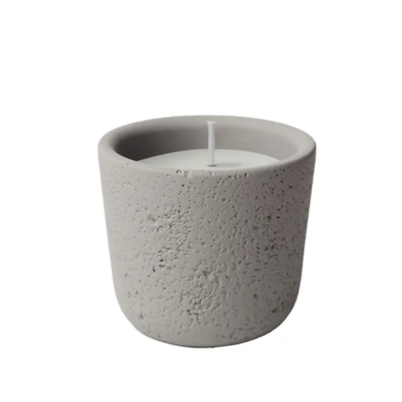 Buy Macaron Color Rough Texture Cement Aromatherapy Candle Cup Manufacturer, Products