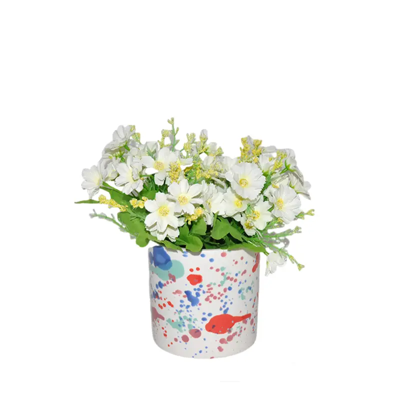 OEM Color - Splattered Ceramic Vase 4 - Piece Set (Assorted Shapes) Manufacturers, Company