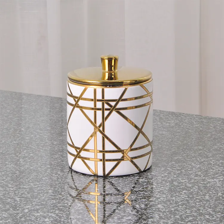 Custom Luxury Gold Design Ceramic Bathroom Accessories Set 6pcs Bathroom Ensemble for Decorative Countertop and Housewarming Gift Factory, Exporter