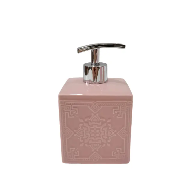 Wholesale New Chinese Style Spring Series 5 - Piece Relief  Stoneware Bathroom Set Factories, Products