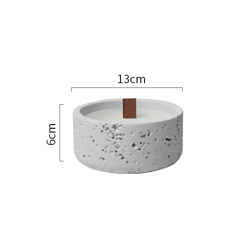 Cement Candle Cup View 3