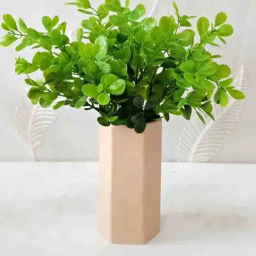 Discount Minimalist Morandi Hexagonal Stoneware Vase Manufacturer, Companies