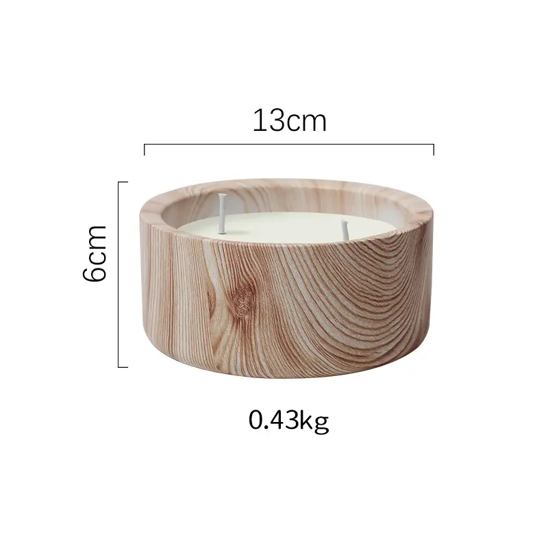Modern Ceramic Round Candle Holder - Ambience Setup