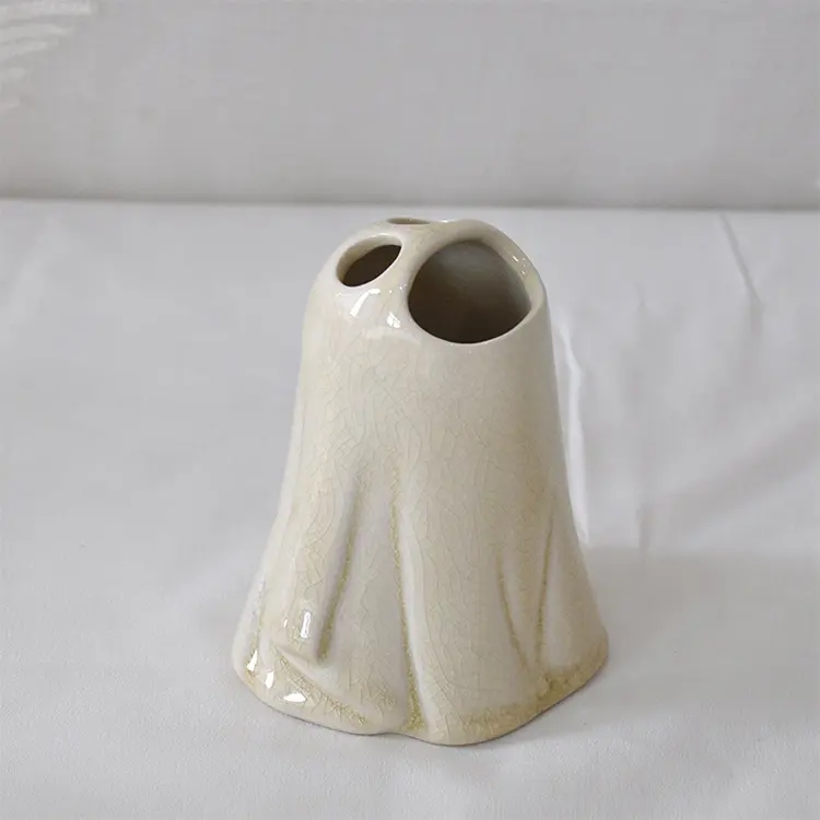 Custom Halloween Ghost - Shaped Ceramic 4 - Piece Bathroom Accessory Set Exporters, Company