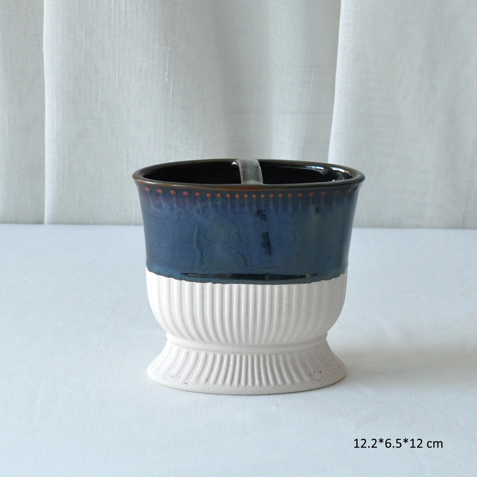 Discount Vintage Kiln-Change Blue & White Textured Base Dolomite Bathroom Accessory Set Companies, Product